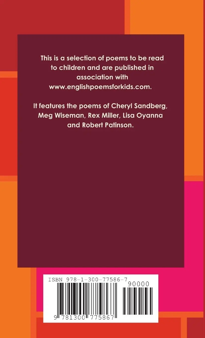 Rückseite: 9781300775867 | English Poems for Kids - Volume One | Cheryl Sandberg (u. a.) | Buch