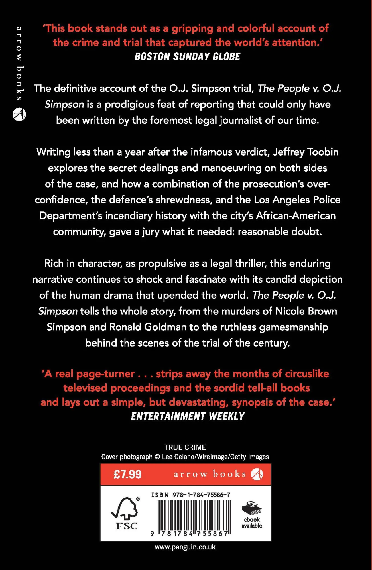 Rückseite: 9781784755867 | The People V. O.J. Simpson | Jeffrey Toobin | Taschenbuch | 496 S.