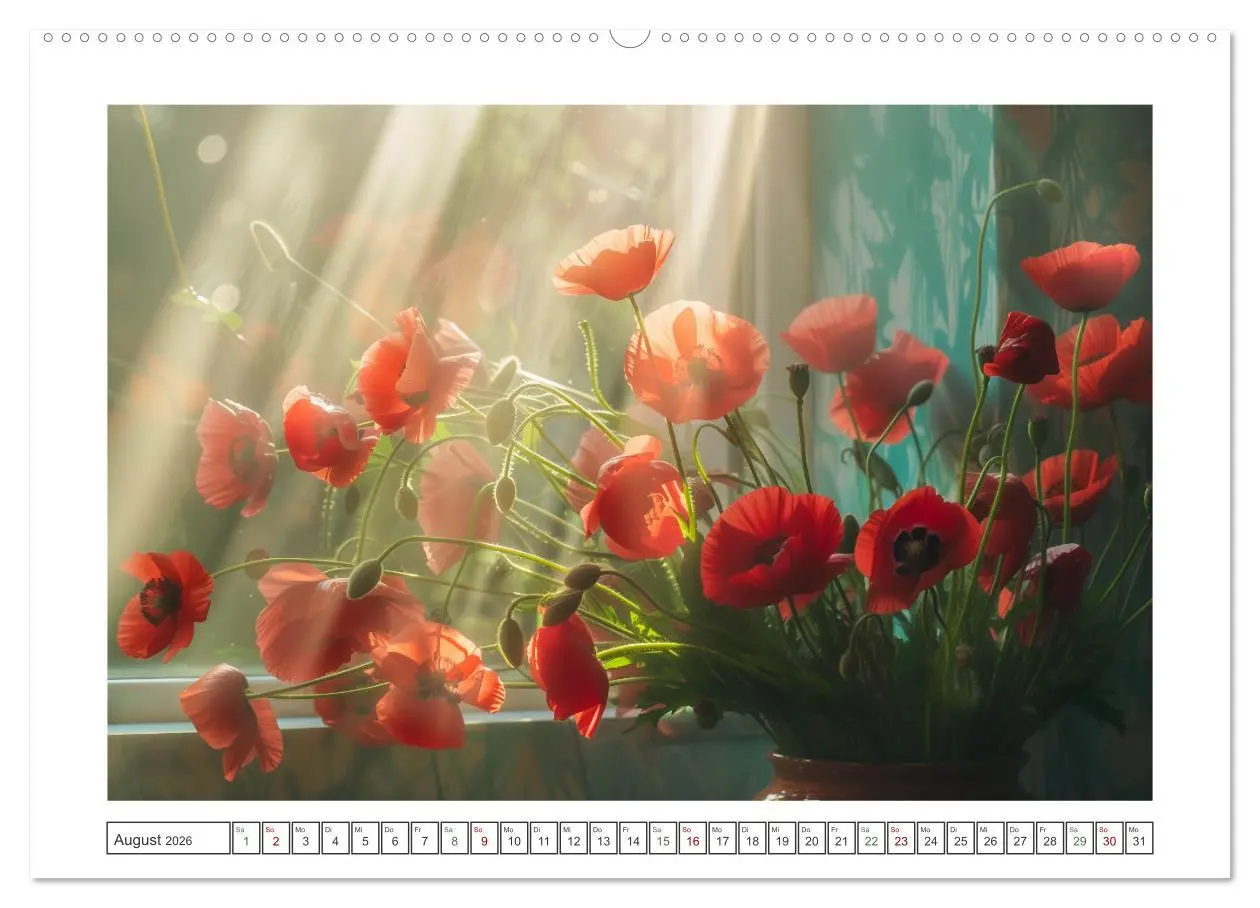 Bild: 9783457305867 | Mohnträume im Licht (Wandkalender 2026 DIN A2 quer), CALVENDO...