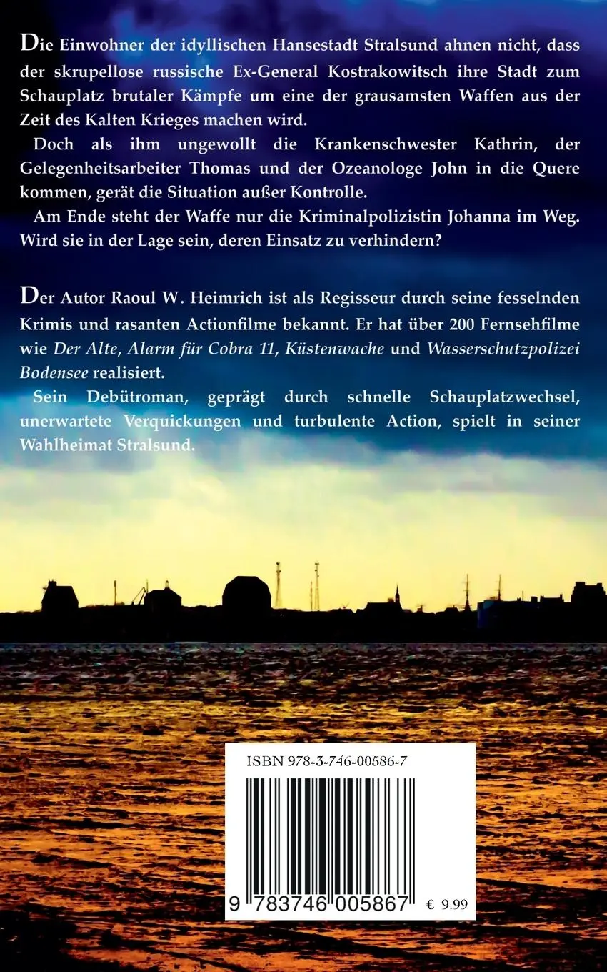 Rückseite: 9783746005867 | Yersinia | Ein Stralsund Thriller | Raoul W. Heimrich | Taschenbuch
