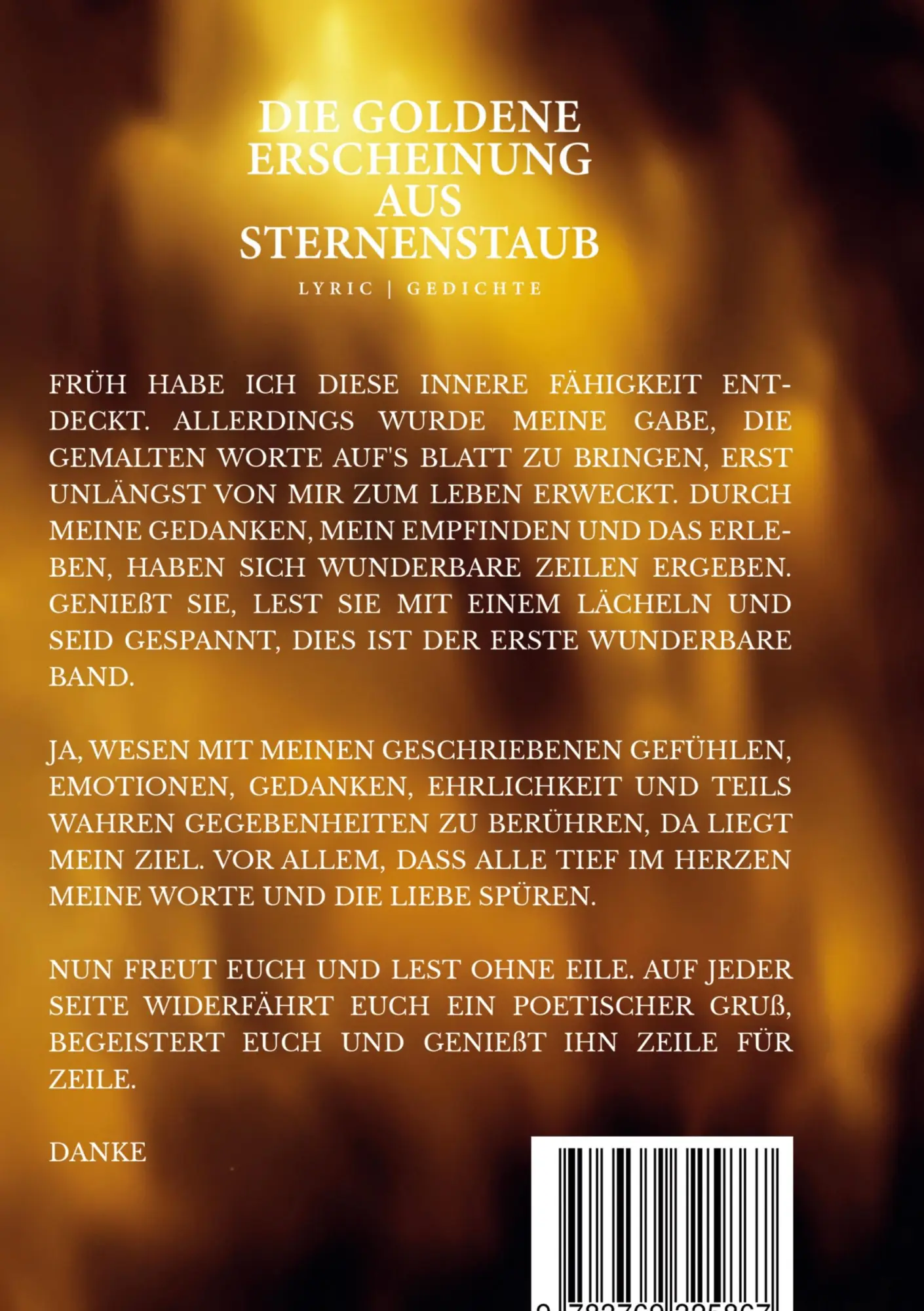 Rückseite: 9783769325867 | Die goldene Erscheinung aus Sternenstaub | Michael Ruske | Buch | 2025