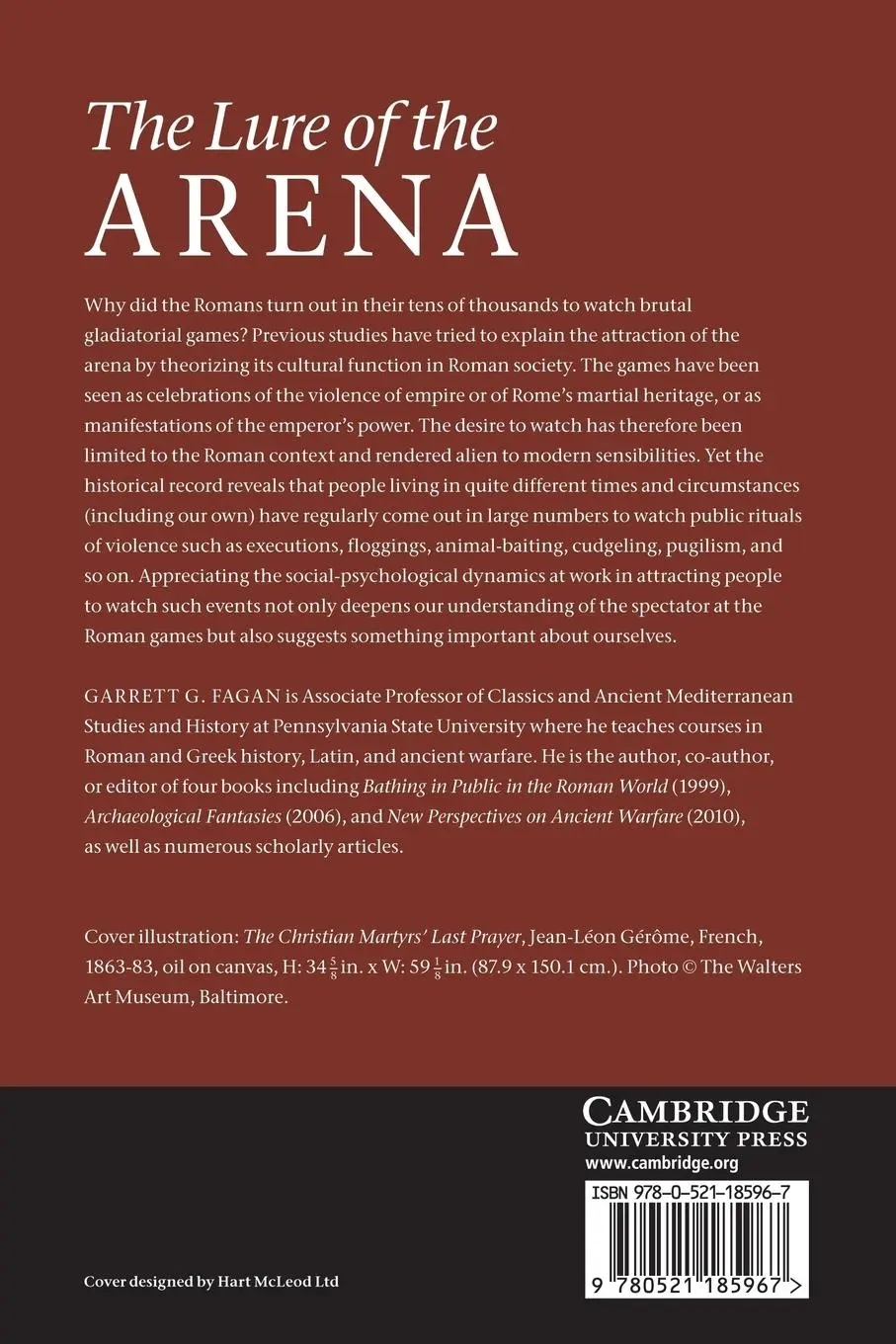 Rückseite: 9780521185967 | The Lure of the Arena | Garrett G. Fagan | Taschenbuch | Englisch
