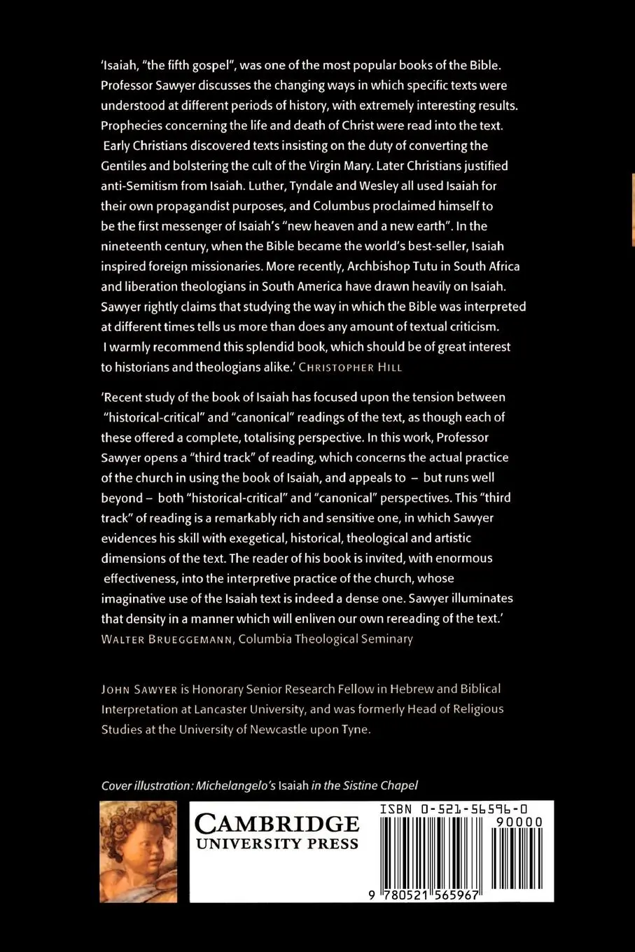 Rückseite: 9780521565967 | The Fifth Gospel | Isaiah in the History of Christianity | Sawyer