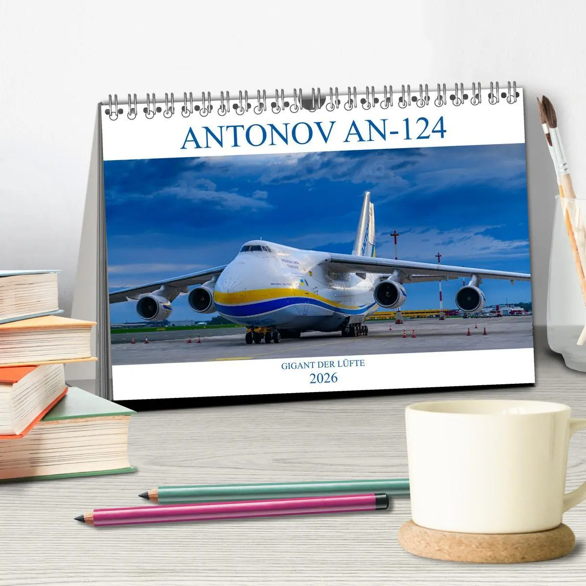 Bild: 9783457605967 | ANTONOV 124 (Tischkalender 2026 DIN A5 quer), CALVENDO Monatskalender