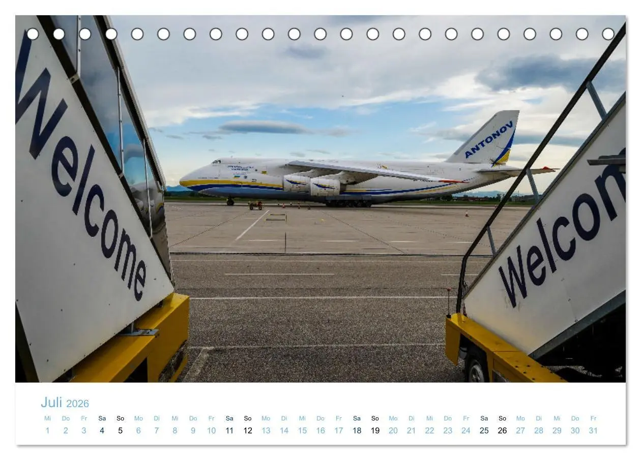 Bild: 9783457605967 | ANTONOV 124 (Tischkalender 2026 DIN A5 quer), CALVENDO Monatskalender