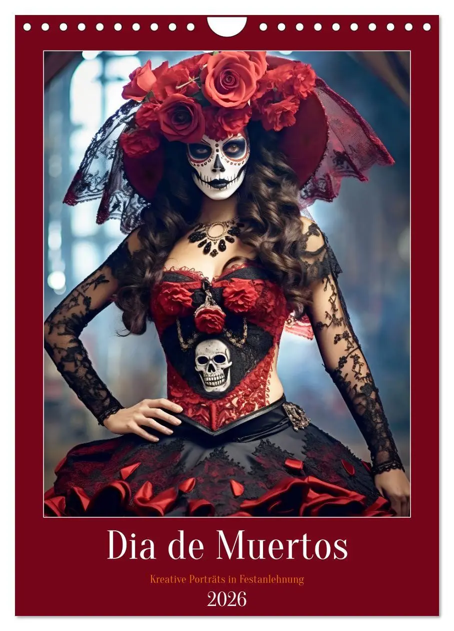 Cover: 9783516315967 | Dia de Muertos Kreative Porträts in Festanlehnung (Wandkalender...