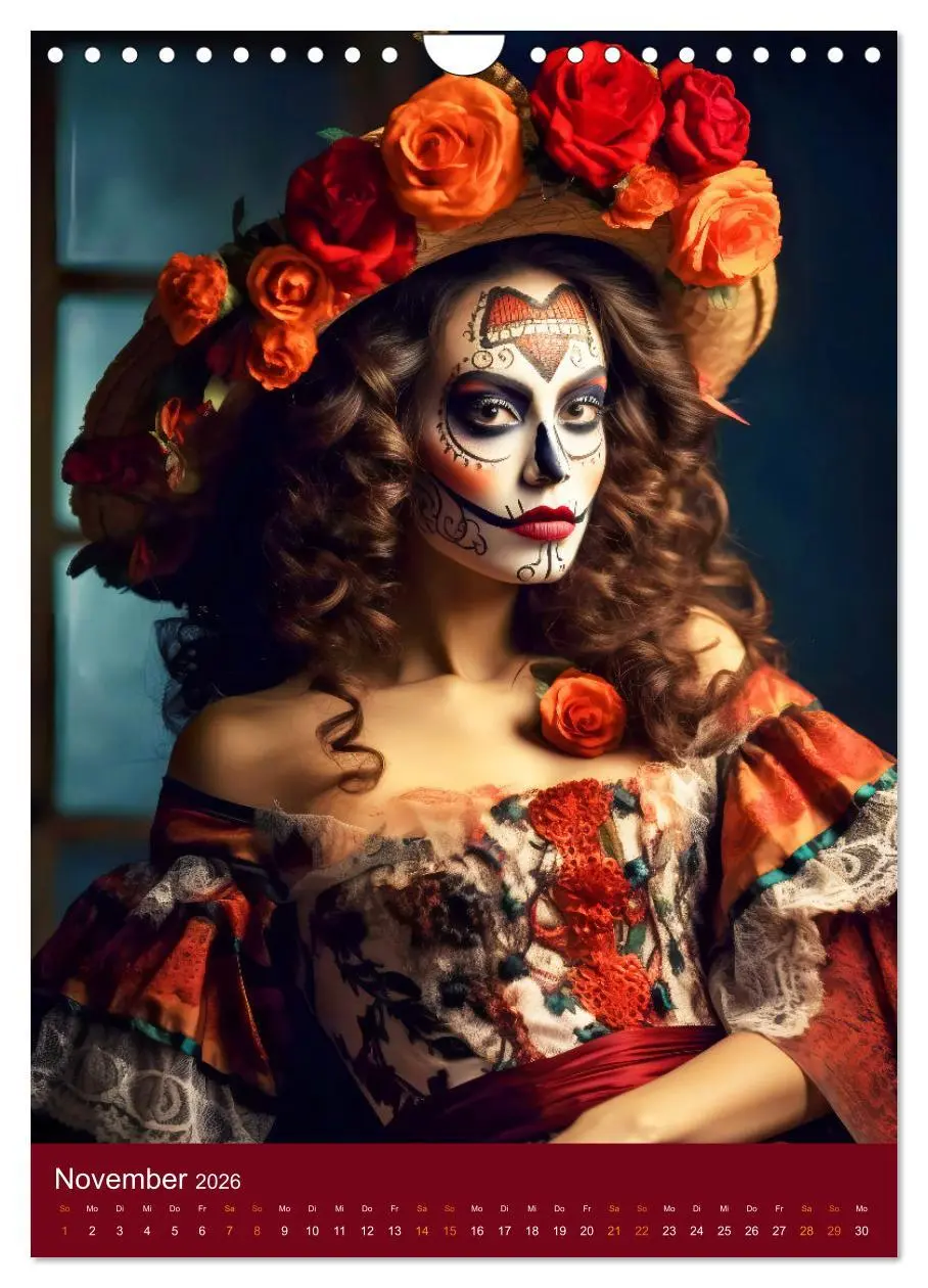 Bild: 9783516315967 | Dia de Muertos Kreative Porträts in Festanlehnung (Wandkalender...