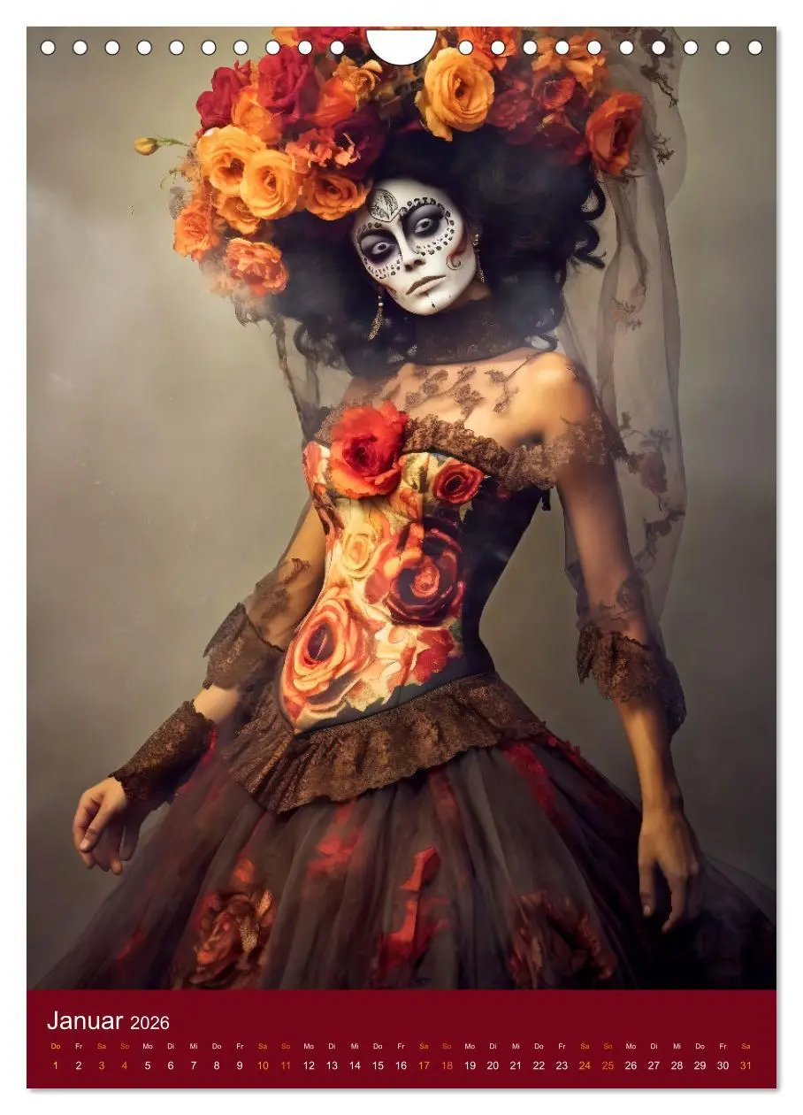 Bild: 9783516315967 | Dia de Muertos Kreative Porträts in Festanlehnung (Wandkalender...