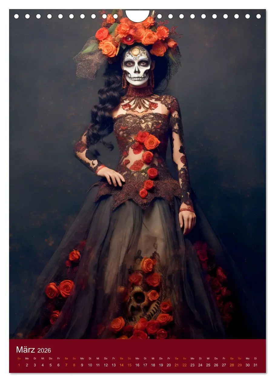 Bild: 9783516315967 | Dia de Muertos Kreative Porträts in Festanlehnung (Wandkalender...