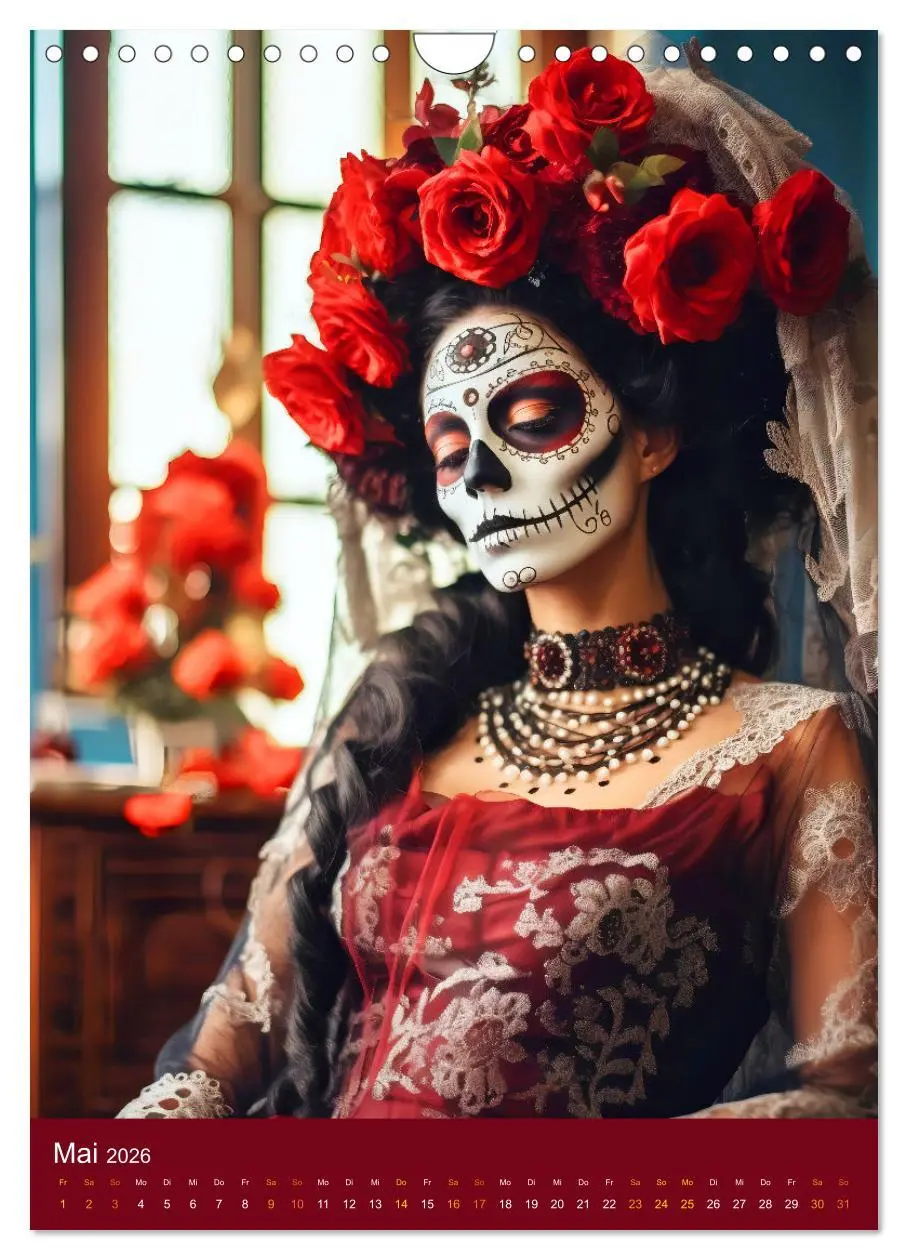 Bild: 9783516315967 | Dia de Muertos Kreative Porträts in Festanlehnung (Wandkalender...
