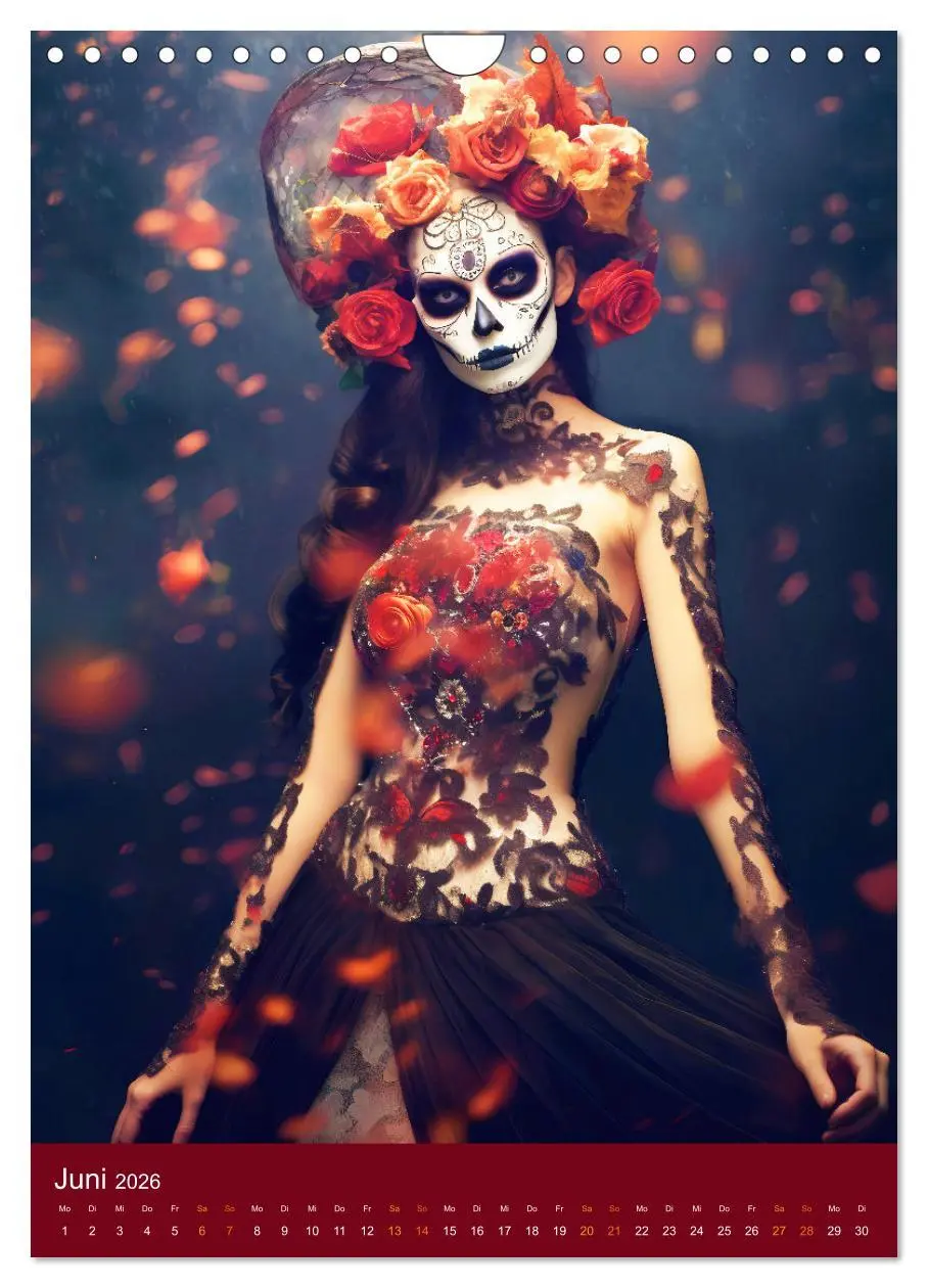 Bild: 9783516315967 | Dia de Muertos Kreative Porträts in Festanlehnung (Wandkalender...