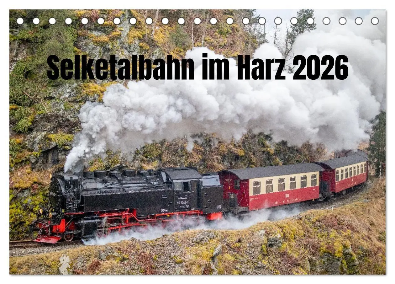 Cover: 9783516625967 | Selketalbahn im Harz (Tischkalender 2026 DIN A5 quer), CALVENDO...