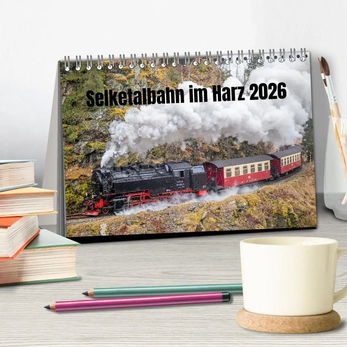 Bild: 9783516625967 | Selketalbahn im Harz (Tischkalender 2026 DIN A5 quer), CALVENDO...