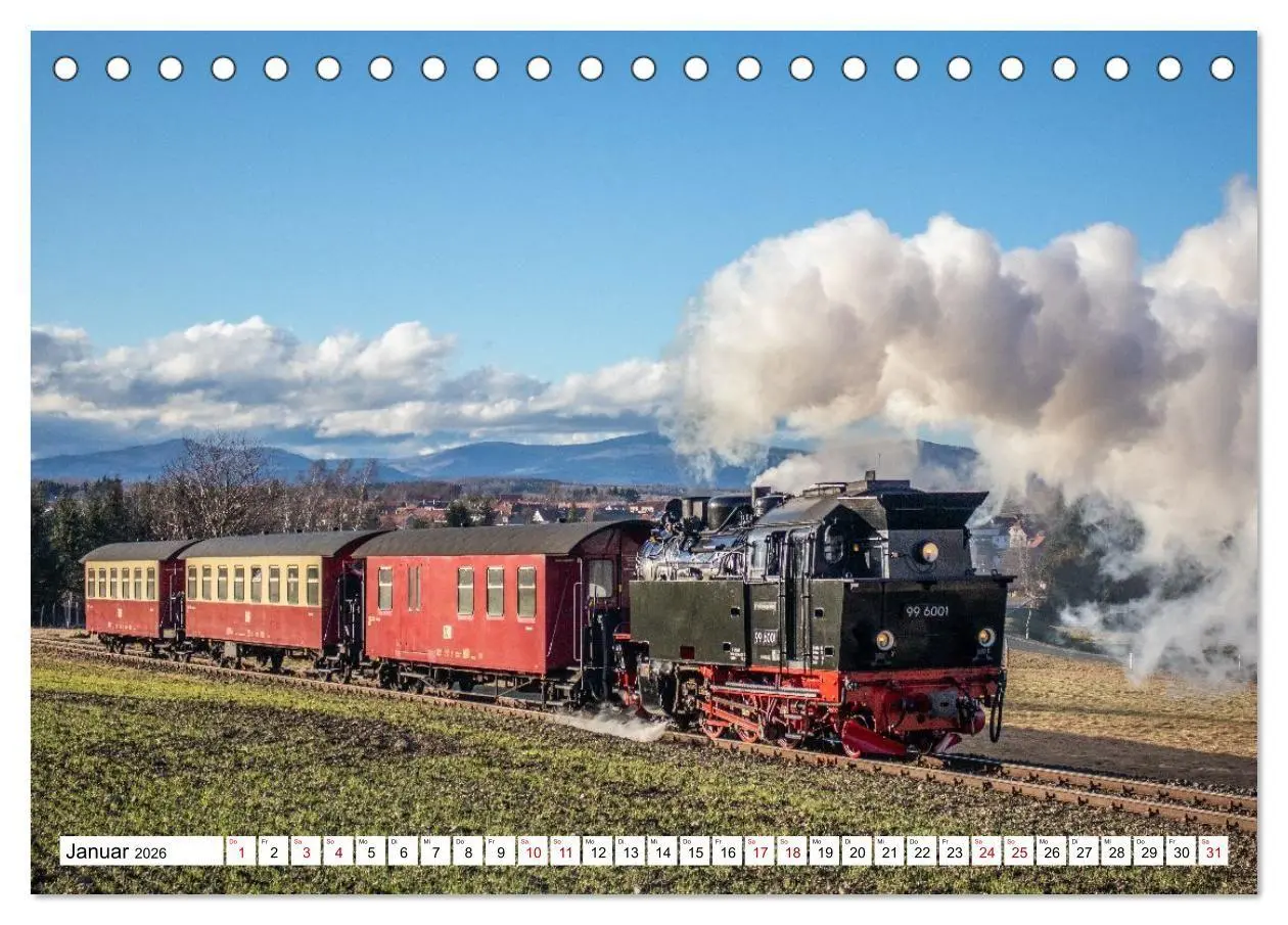 Bild: 9783516625967 | Selketalbahn im Harz (Tischkalender 2026 DIN A5 quer), CALVENDO...