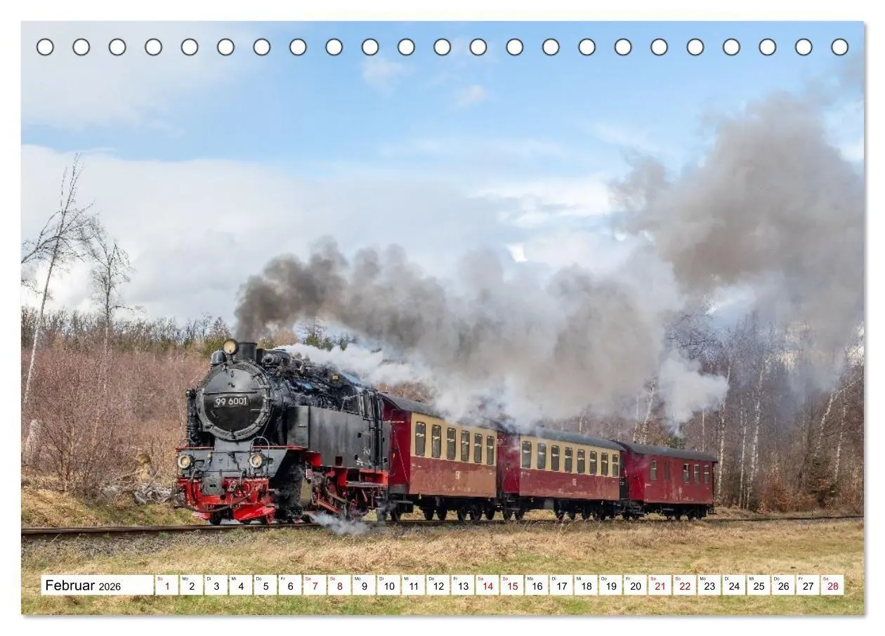 Bild: 9783516625967 | Selketalbahn im Harz (Tischkalender 2026 DIN A5 quer), CALVENDO...