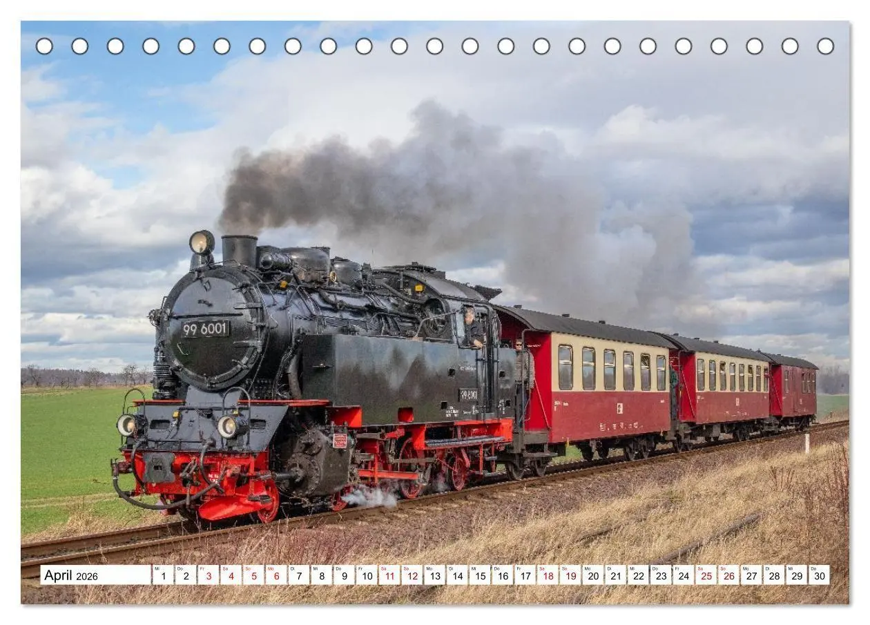 Bild: 9783516625967 | Selketalbahn im Harz (Tischkalender 2026 DIN A5 quer), CALVENDO...