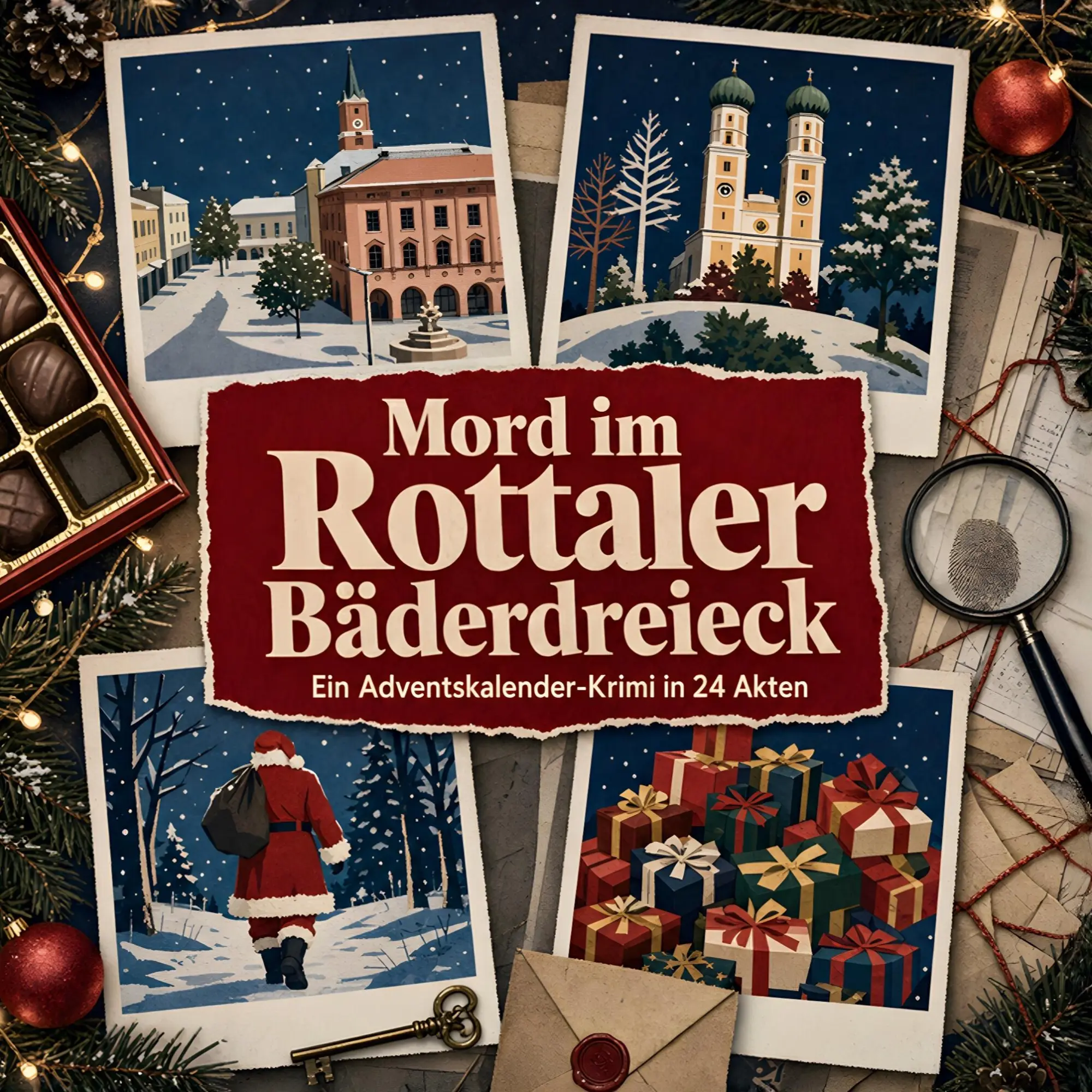 Cover: 9783696125967 | Mord im Rottaler Bäderdreieck | Ein Adventskalender-Krimi in 24 Akten
