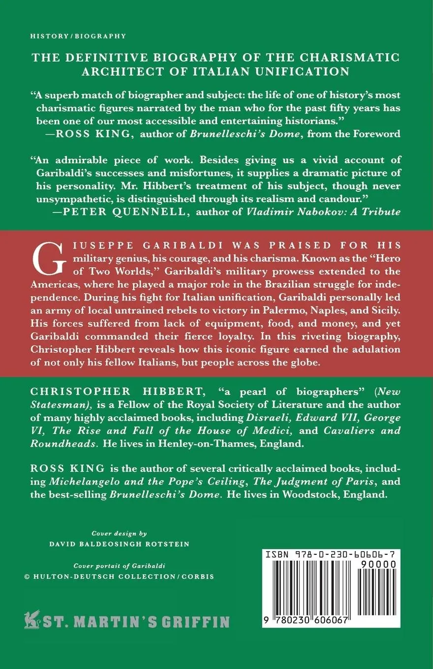 Rückseite: 9780230606067 | Garibaldi | Hero of Italian Unification | Christopher Hibbert | Buch