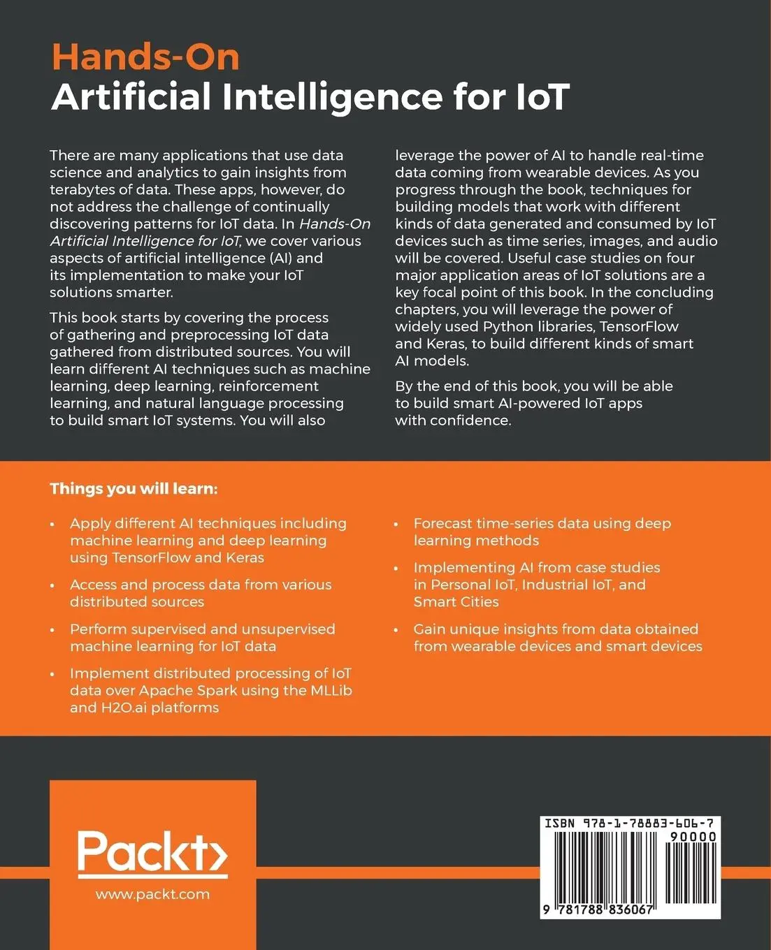 Rückseite: 9781788836067 | Hands-On Artificial Intelligence for IoT | Amita Kapoor | Taschenbuch