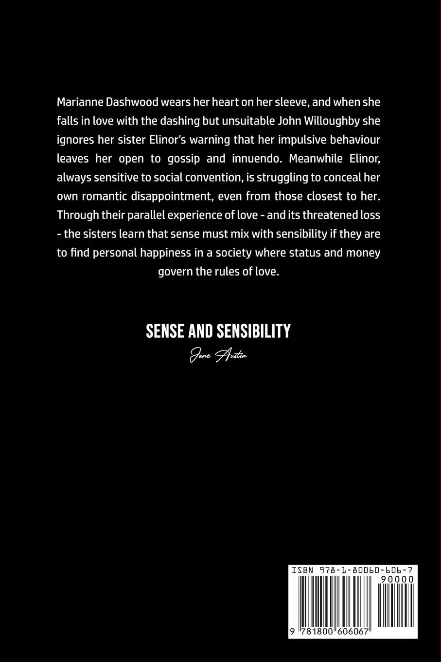 Rückseite: 9781800606067 | Sense and Sensibility | Jane Austin | Taschenbuch | Englisch | 2020