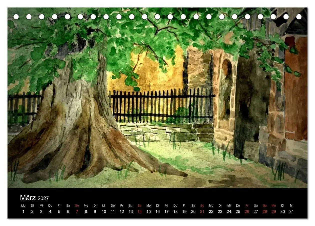 Bild: 9783594116067 | Deutschland in Aquarell (Tischkalender 2027 DIN A5 quer), CALVENDO...