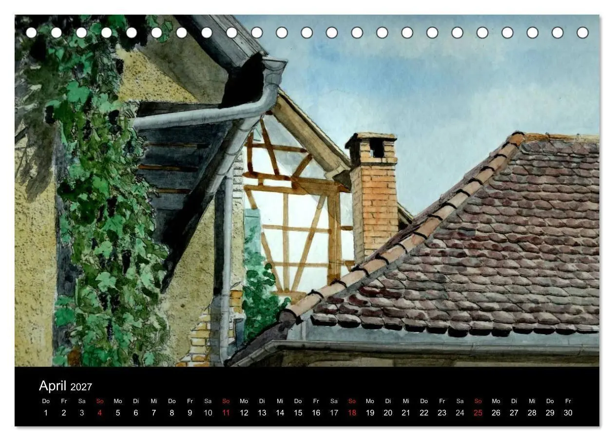 Bild: 9783594116067 | Deutschland in Aquarell (Tischkalender 2027 DIN A5 quer), CALVENDO...