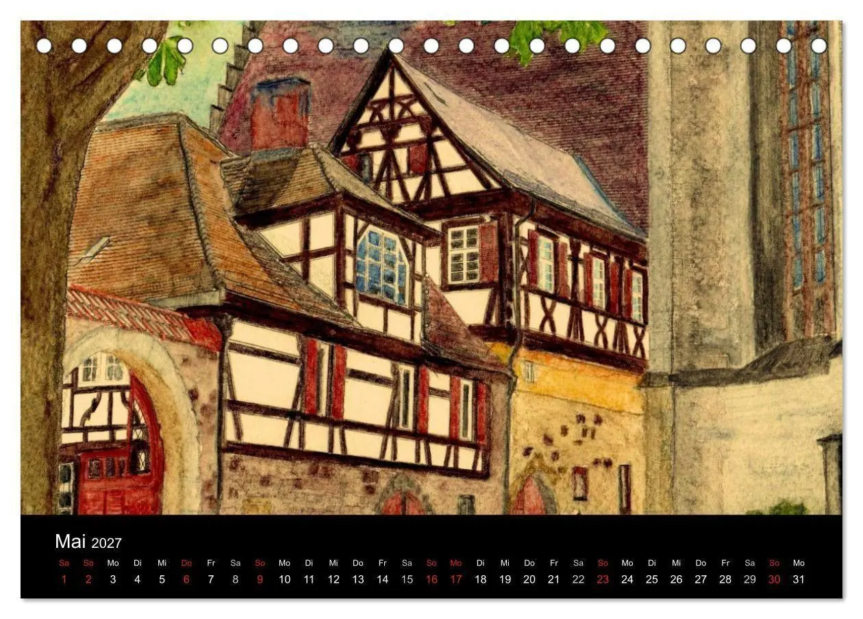 Bild: 9783594116067 | Deutschland in Aquarell (Tischkalender 2027 DIN A5 quer), CALVENDO...
