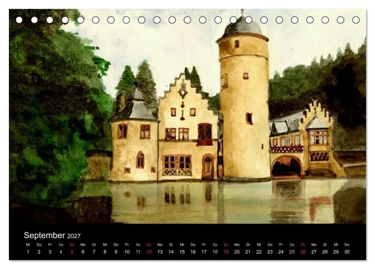 Bild: 9783594116067 | Deutschland in Aquarell (Tischkalender 2027 DIN A5 quer), CALVENDO...