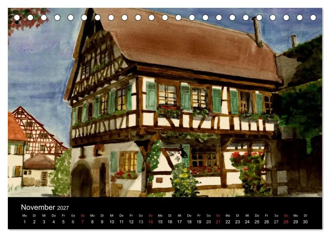 Bild: 9783594116067 | Deutschland in Aquarell (Tischkalender 2027 DIN A5 quer), CALVENDO...