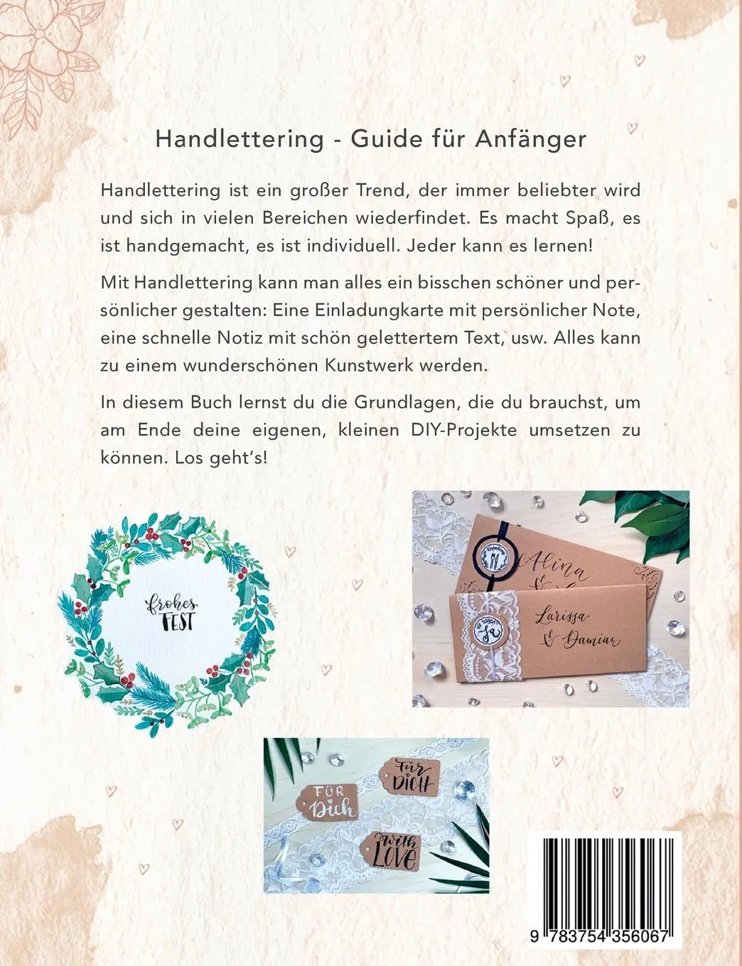 Rückseite: 9783754356067 | Handlettering Guide für Anfänger | Verena Münstermann | Taschenbuch