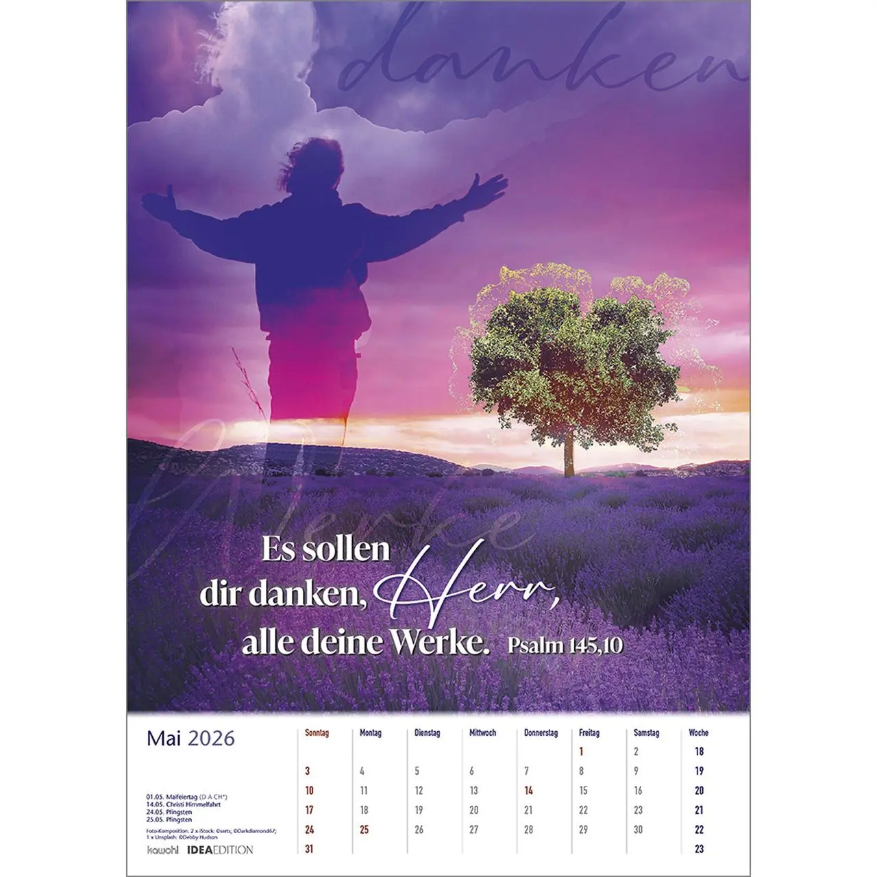 Bild: 9783754806067 | Auf seinem Weg 2026 | Foto-Kompositionen und Bibelworte | Kalender
