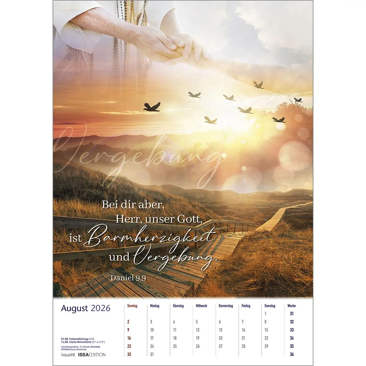 Bild: 9783754806067 | Auf seinem Weg 2026 | Foto-Kompositionen und Bibelworte | Kalender