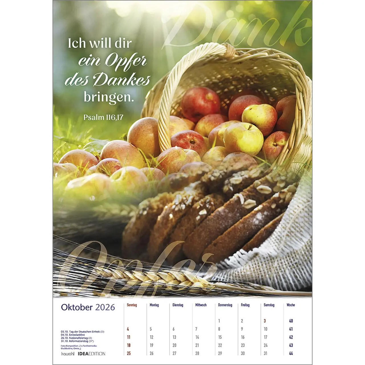 Bild: 9783754806067 | Auf seinem Weg 2026 | Foto-Kompositionen und Bibelworte | Kalender