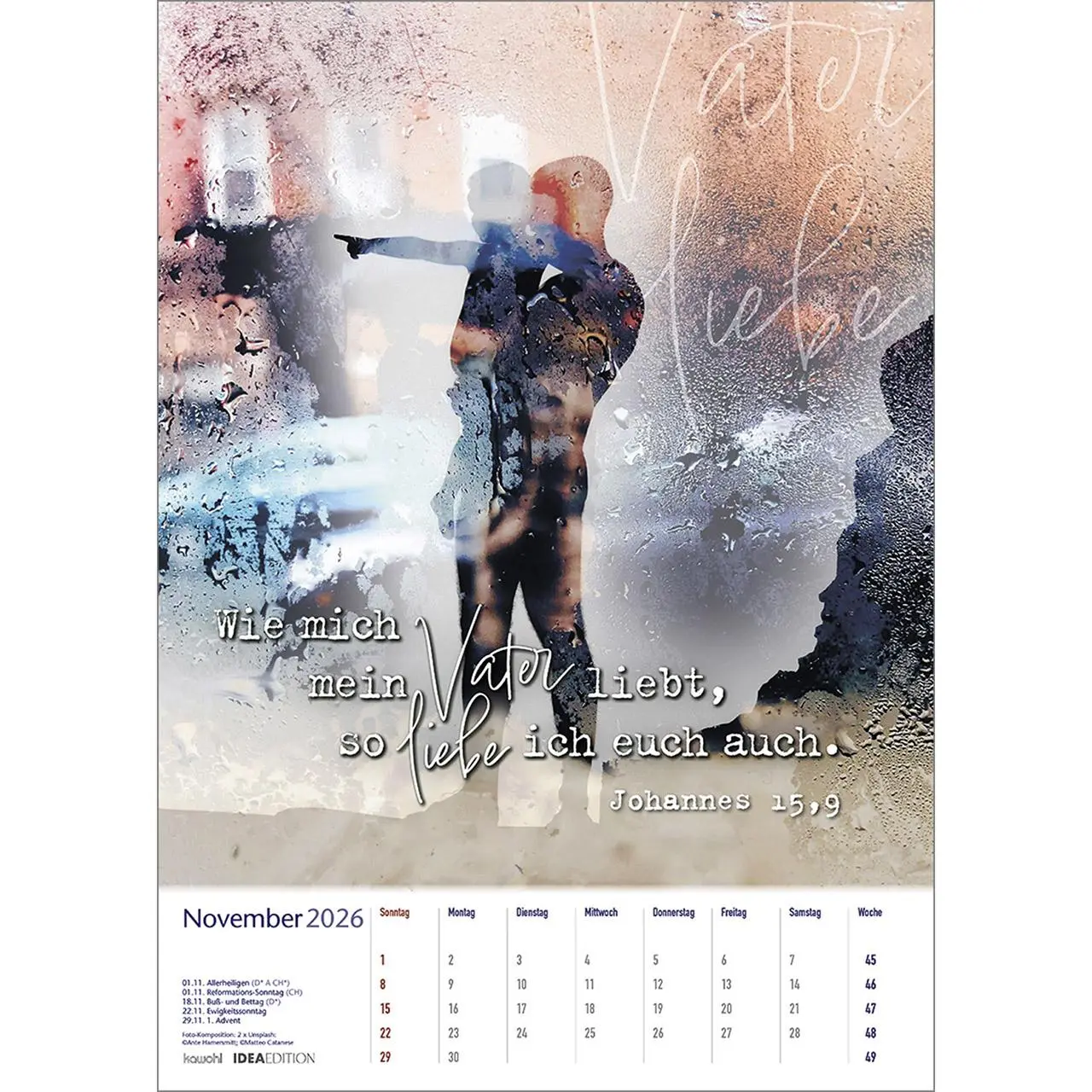 Bild: 9783754806067 | Auf seinem Weg 2026 | Foto-Kompositionen und Bibelworte | Kalender