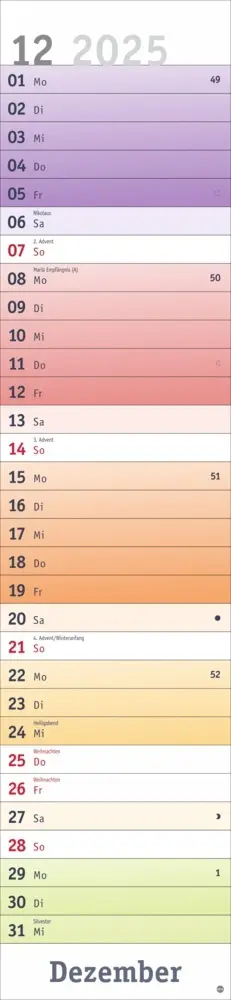 Bild: 9783756406067 | Bunte Wochen Langplaner XL 2025 | Kalender | Spiralbindung | Deutsch