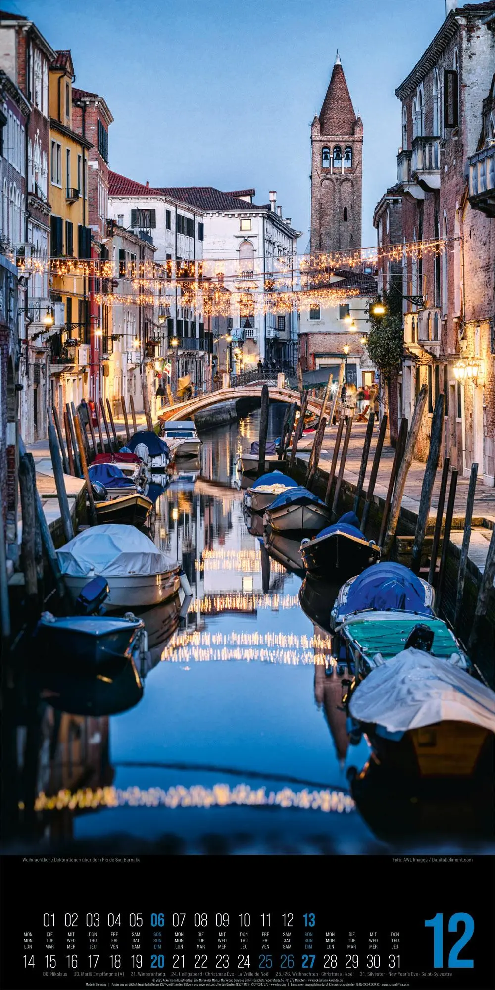 Bild: 9783838436067 | Inside Venezia Venedig-Kalender 2026 | Ackermann Kunstverlag GmbH
