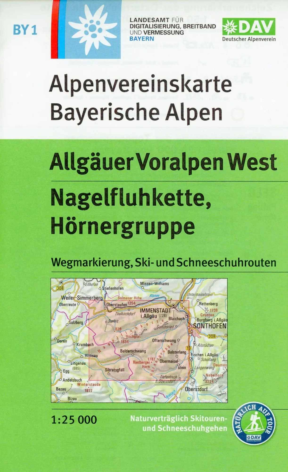 Cover: 9783948256067 | Allgäuer Voralpen West, Nagelfluhkette, Hörnergruppe 1:25 000 | 2021