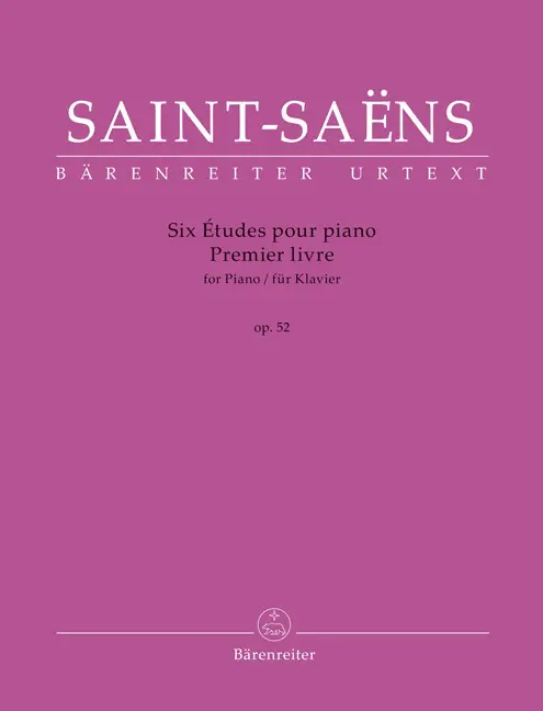 Cover: 9790006576067 | Six Études für Klavier op. 52 -Premier livre- | Camille Saint-Saëns