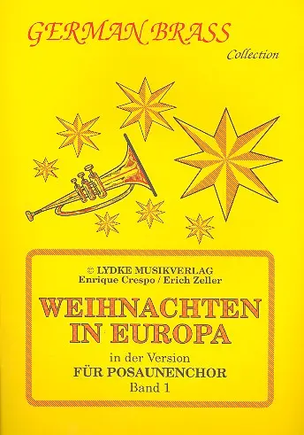 Cover: 4280000086167 | Weihnachten in Europa, für Posaunenchor. Bd.1 | Enrique Crespo (u. a.)