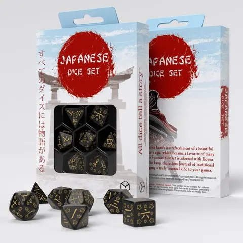 Cover: 5907699496167 | Japanese Dice Set: Deep Night Firefly | Q-Workshop | EAN 5907699496167