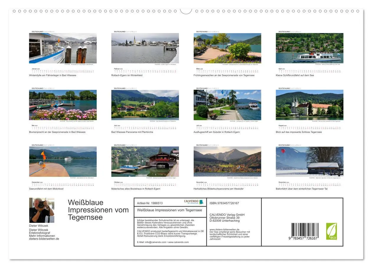 Bild: 9783457726167 | Weißblaue Impressionen vom Tegernsee (hochwertiger Premium...