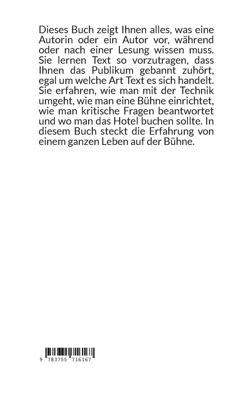Rückseite: 9783755716167 | Die perfekte Lesung | 100 Praxistipps fürs Rezitieren | Michael Rossié