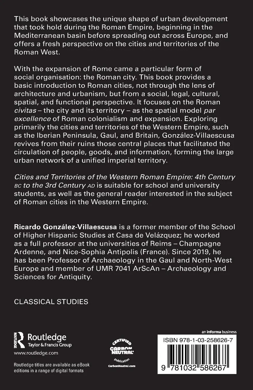 Rückseite: 9781032586267 | Cities and Territories of the Western Roman Empire | Taschenbuch
