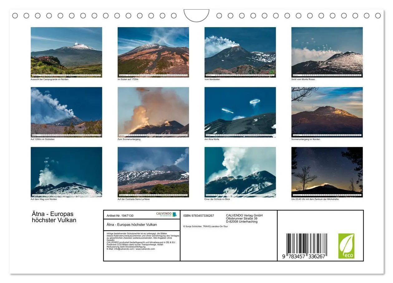 Bild: 9783457336267 | Ätna - Europas höchster Vulkan (Wandkalender 2026 DIN A4 quer),...