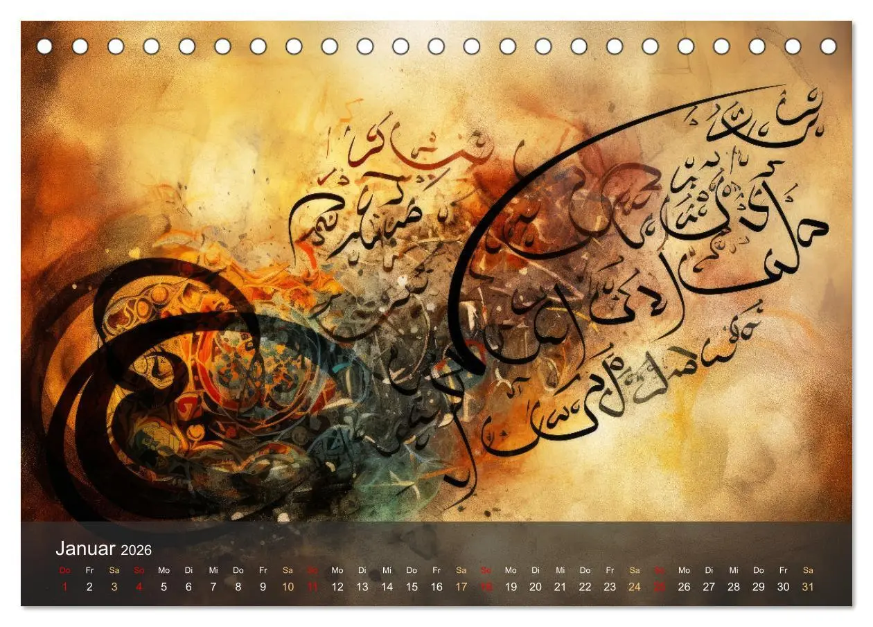 Bild: 9783457406267 | Arabische Kalligraphie in Kunstform (Tischkalender 2026 DIN A5...