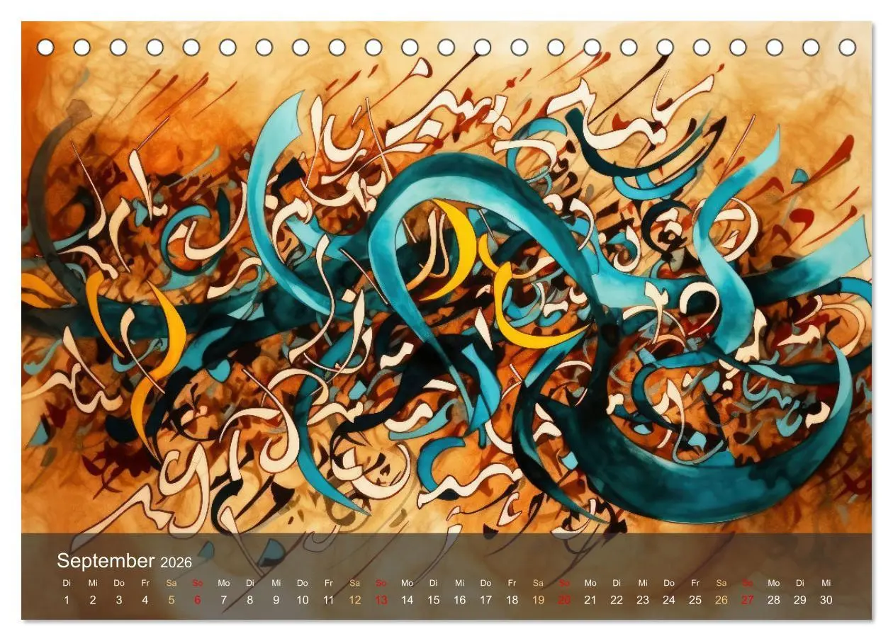 Bild: 9783457406267 | Arabische Kalligraphie in Kunstform (Tischkalender 2026 DIN A5...