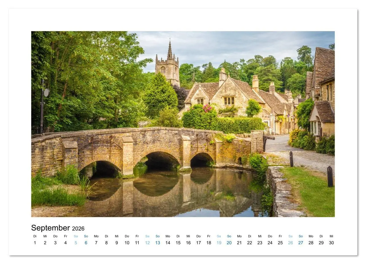 Bild: 9783516116267 | Eine Reise durch Südengland (Wandkalender 2026 DIN A3 quer),...