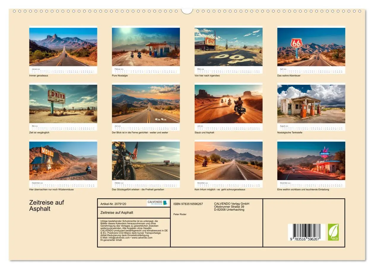 Bild: 9783516596267 | Zeitreise auf Asphalt (hochwertiger Premium Wandkalender 2026 DIN...