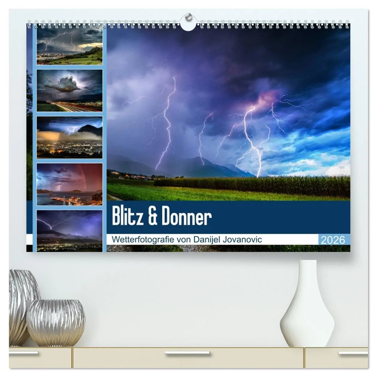 Cover: 9783457706367 | Blitz &amp; Donner (hochwertiger Premium Wandkalender 2026 DIN A2...