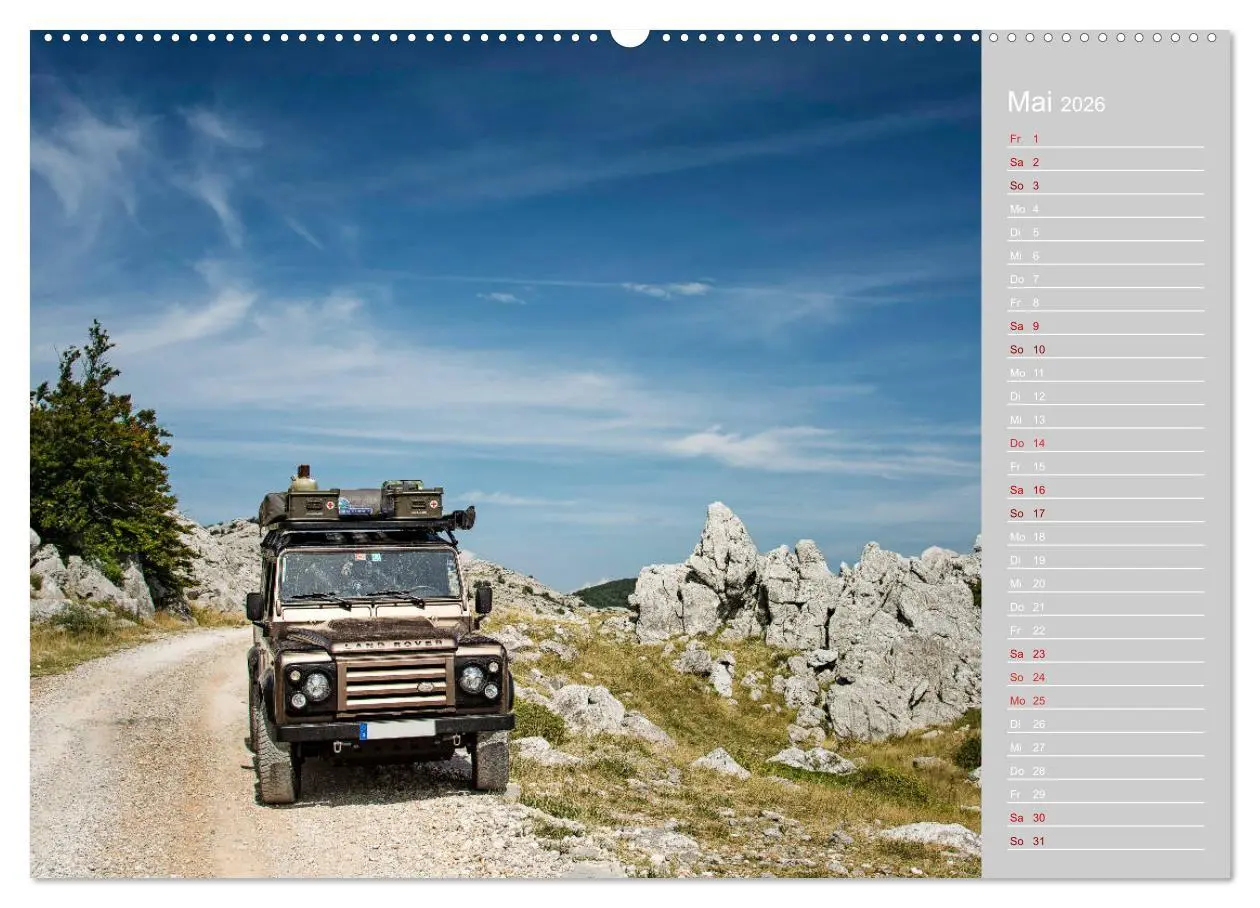 Bild: 9783457876367 | Mit dem 4x4 durch Europa (Wandkalender 2026 DIN A2 quer), CALVENDO...